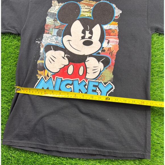 Disney Mickey Mouse T-Shirt Youth XL 14/16 Black Graphic Tee Cartoon Vintage - Picture 4 of 8